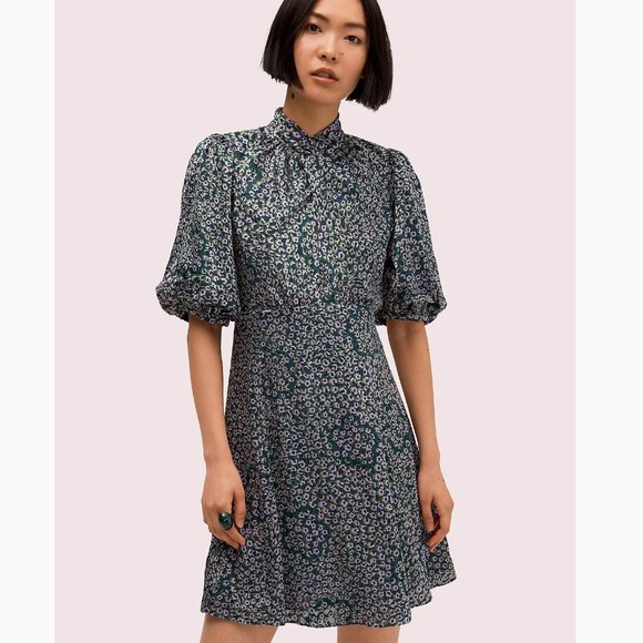 Brand New Beautiful Kate Spade Flair Flora Devoré Mini Dress - Picture 5 of 16